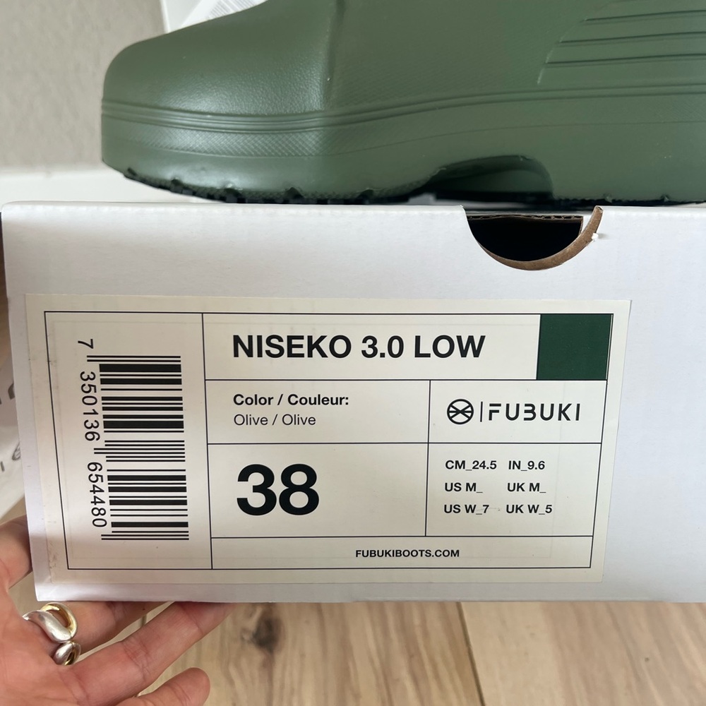 Fubuki Niseko 3.0 Low Boots Olive - Picture 5 of 6